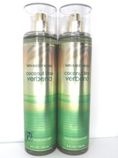 BATH  BODY WORKS COCONUT LIME VERBENA FRAGRANCE MIST 8 OZ LOT OF 2 PCS 