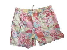 Vintage Men's Lilly Pulitzer Swim Trunks Shorts Patchwork print Multicolor Sz M