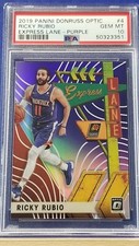 Ricky Rubio - 2019 Panini Donruss Optic Express Lane Purple  PSA 10  