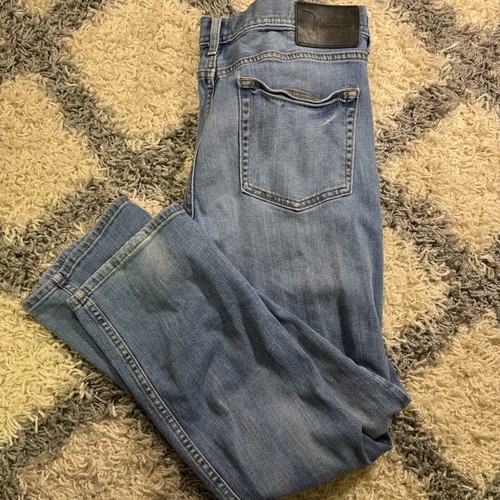 MARC ANTHONY Slim Fit Straight Leg Cotton Blue Jeans Pants - Size 36x30 - Picture 8 of 9
