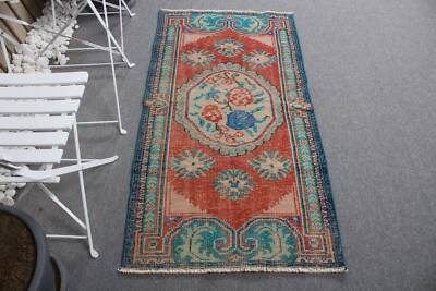 Vintage Rug, 2.6x5 ft Small Rugs, Turkish Rugs, Luxury Rugs, Boho Rug ...