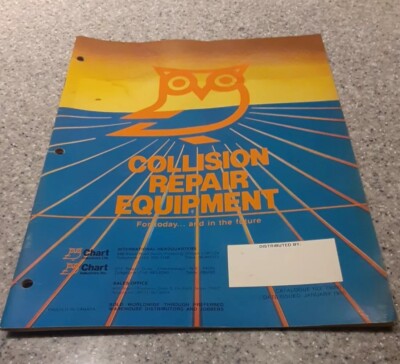 Collision Repair Equipmeny Catalog Collision 1985 Vintage Chart Industries