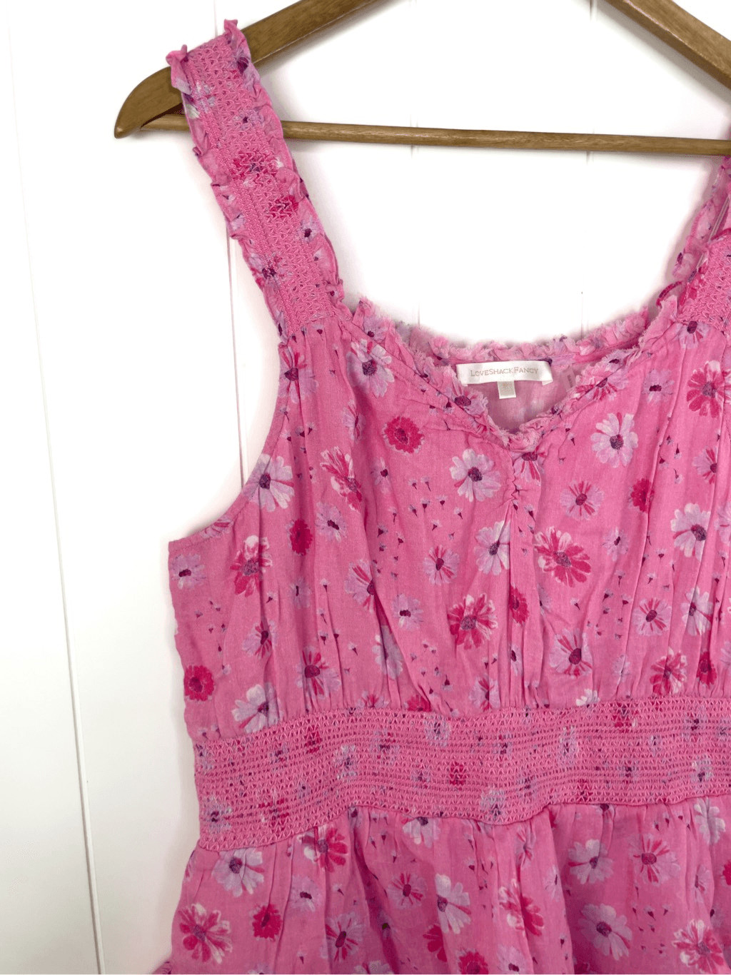 LoveShackFancy Norelli Printed Ruffled Dress Pink… - image 9