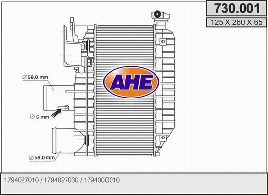 Intercooler en aluminium renforcé pour Toyota Corolla Verso