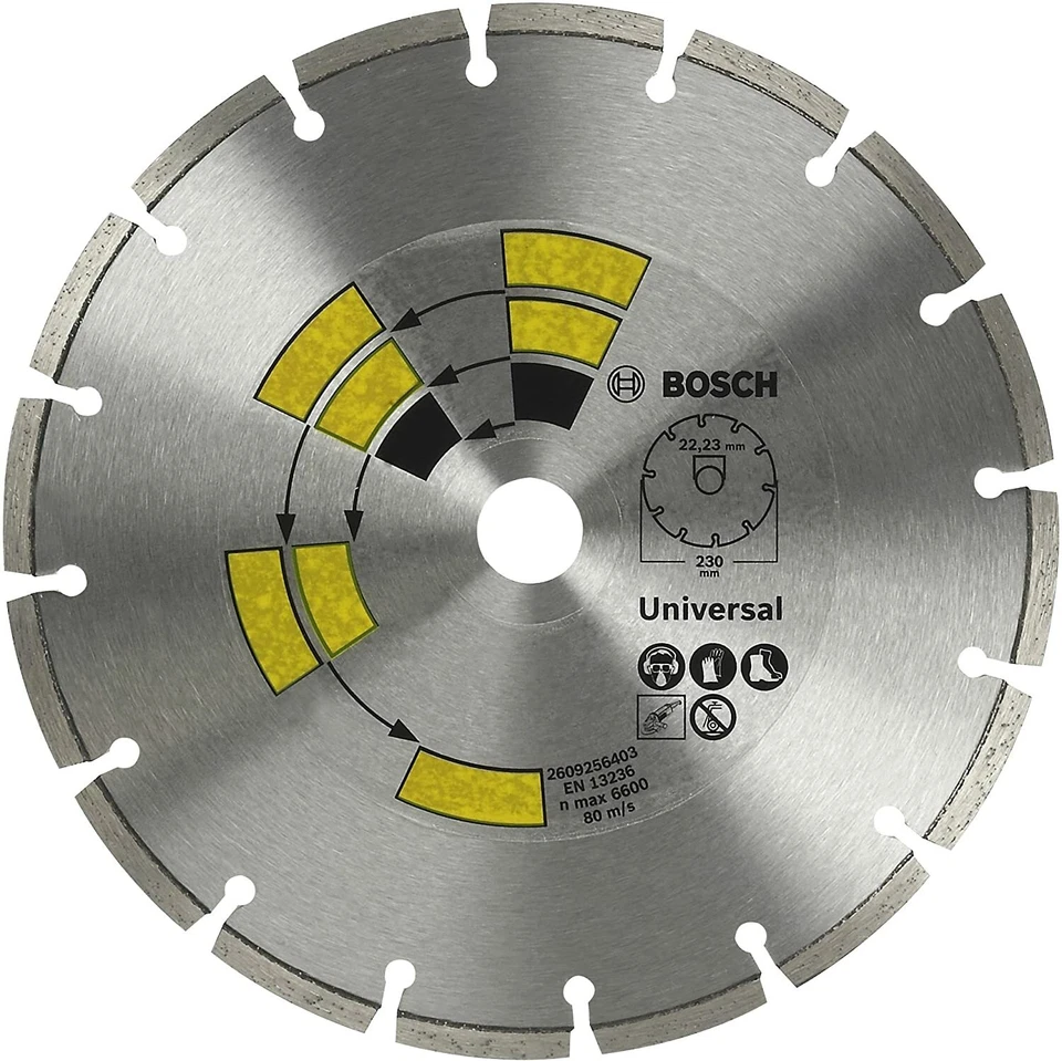 BOSCH PROFESSIONAL BOSCH Universal Diamanttrennscheibe 180mm x 22,23mm Ziegel Beton Kalksandstein !
