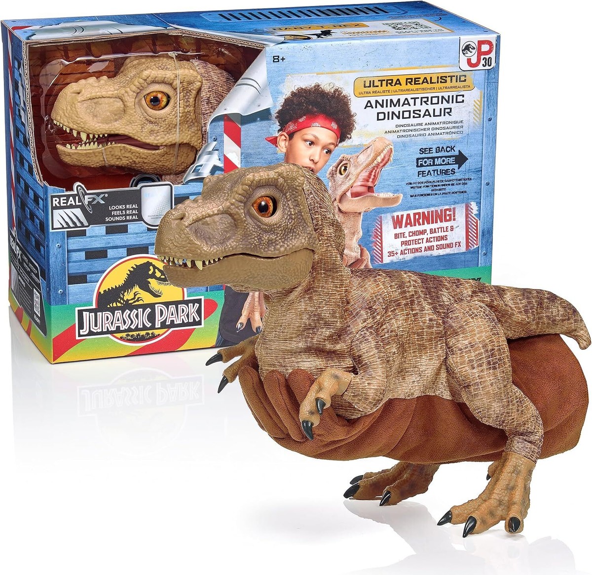 Jurassic Park Real FX Baby T Rex Dinosaur Toy Action Sounds Gift