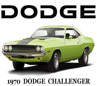 Dodge Challenger # 10 - 8 x 10 - T Shirt Iron On Transfer