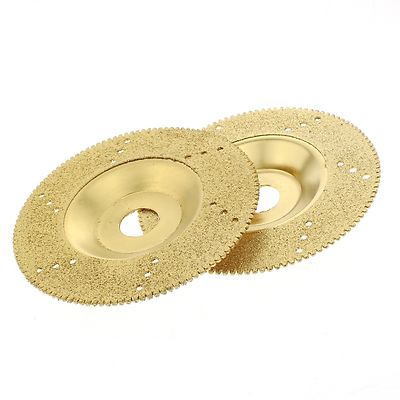 2Pcs 4'' Diamond Coated Grinding Wheel Disc TITANIUM for Angle Grinder
