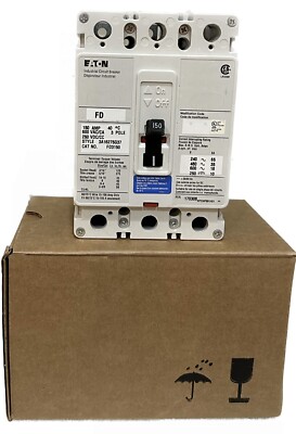 Eaton FD3150 150A 600V Circuit Breaker with Complementary 3T150FB ...