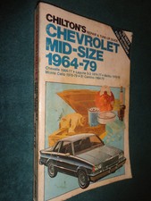 Chevy Chevelle 1964-1979 / Malibú / El Camino / Monte Carlo / Shop Book 78 77 76