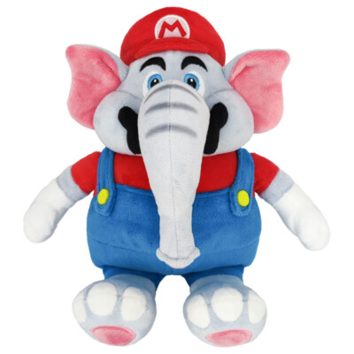 Super Mario Bros Wonder Elephant Mario 10'' Plush Sanei Official SMW01 Japan New