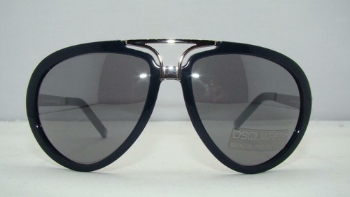 DSQUARED DQ0031 90B Navy Blue & Silver Sunglasses Sonnenbrille Mild Grey Lens - Picture 6 of 7