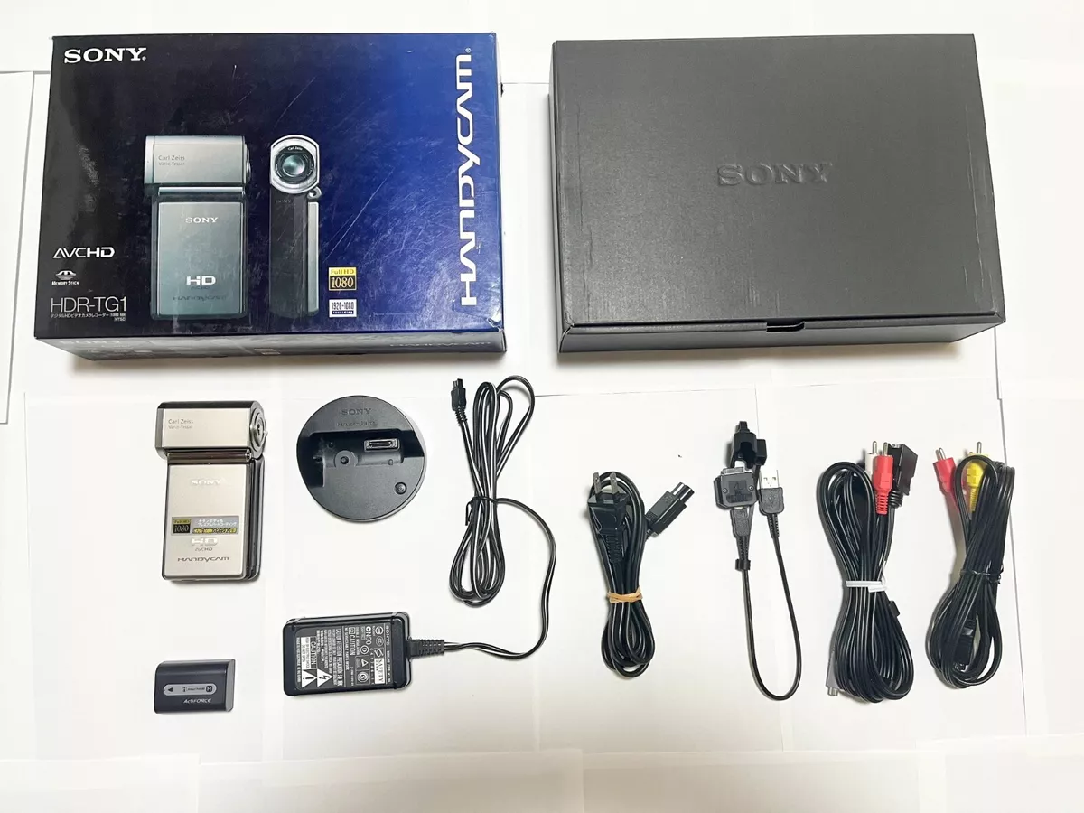 SONY HDR-TG1 Digital Hi-Vision Handycam Silver USED with accessories Works  fine