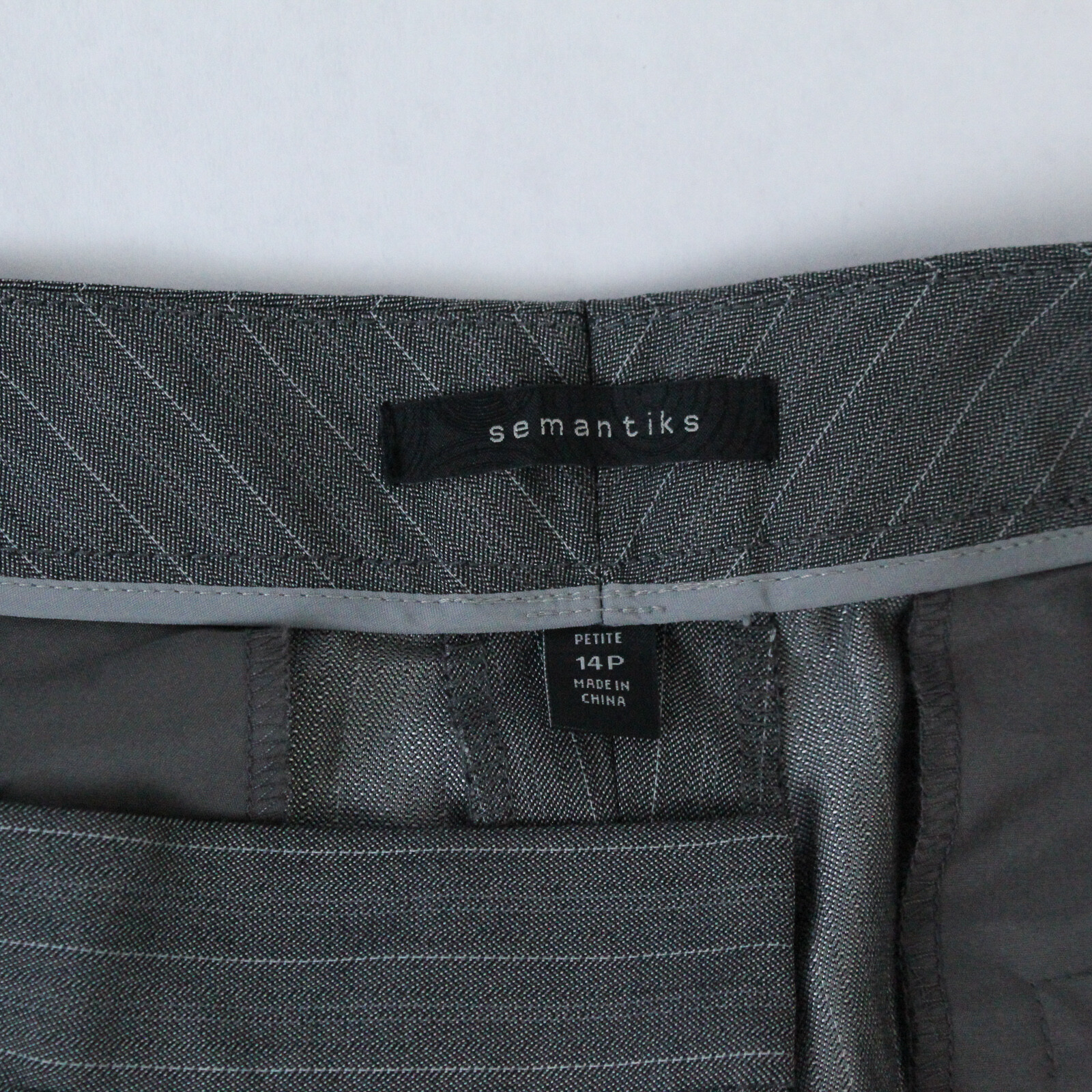 SAOLA Semantiks Donna Misura 14P Abito Sportivi Grigio Gessato Nuovo con Etichette