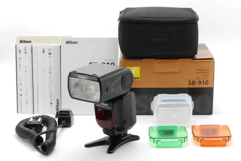 Unused】 Nikon SB-910 Speedlight Shoe Mount Flash Color Filters