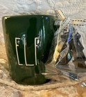 RAE DUNN “ELF” GREEN MUG WITH XMAS TREE COOKIE CUTTER~NEW! 🎄🎅🏻🎄 — photo 1