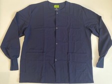 New Women s Ave Dark Navy Long Sleeve Scrub Top Jacket Size Large - Quality Top