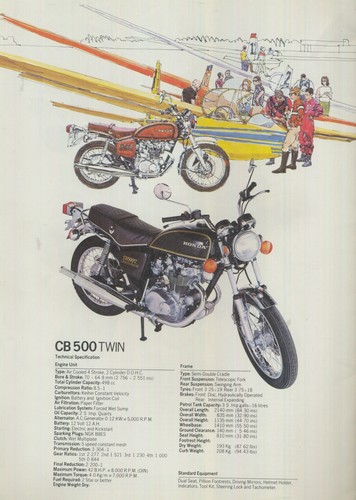 PDF Honda CB500T DOHC Twin (75-78) Digital Service Reparaturanleitung CB 500 T PDF - Bild 4 von 24