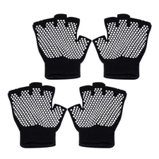 2Pairs Half Finger Gloves Non- Workout Gloves Yoga Gloves Comfortable Gloves