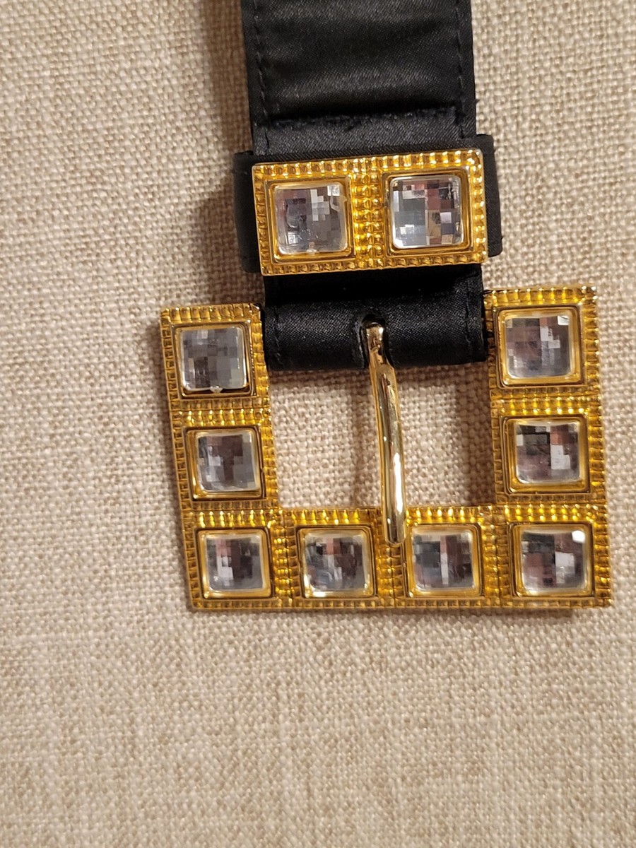 Anne Klein Black Belt with Square Buckle Anne Klein Square Oval Buckle Pants Belt | Belk main image 4