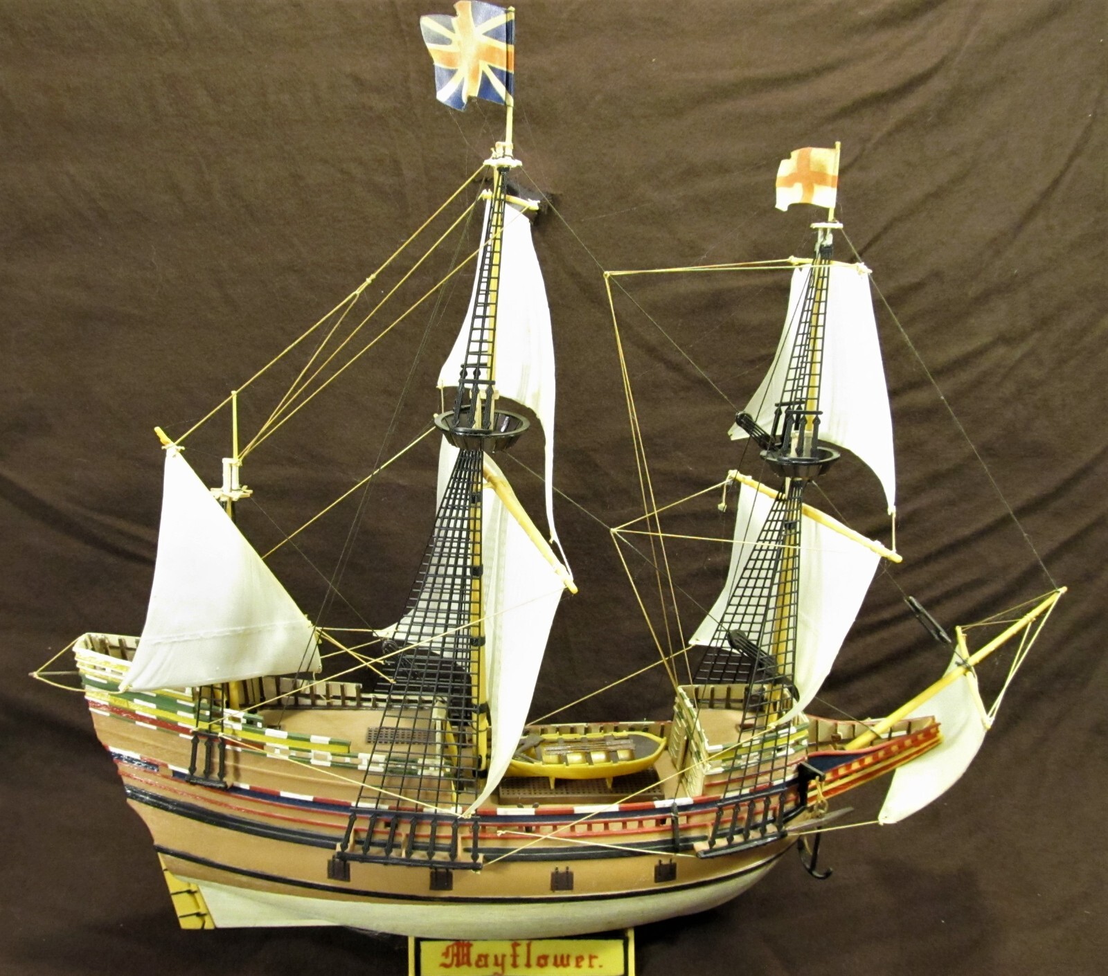 vintage 1966 Revell MAYFLOWER model ship 17