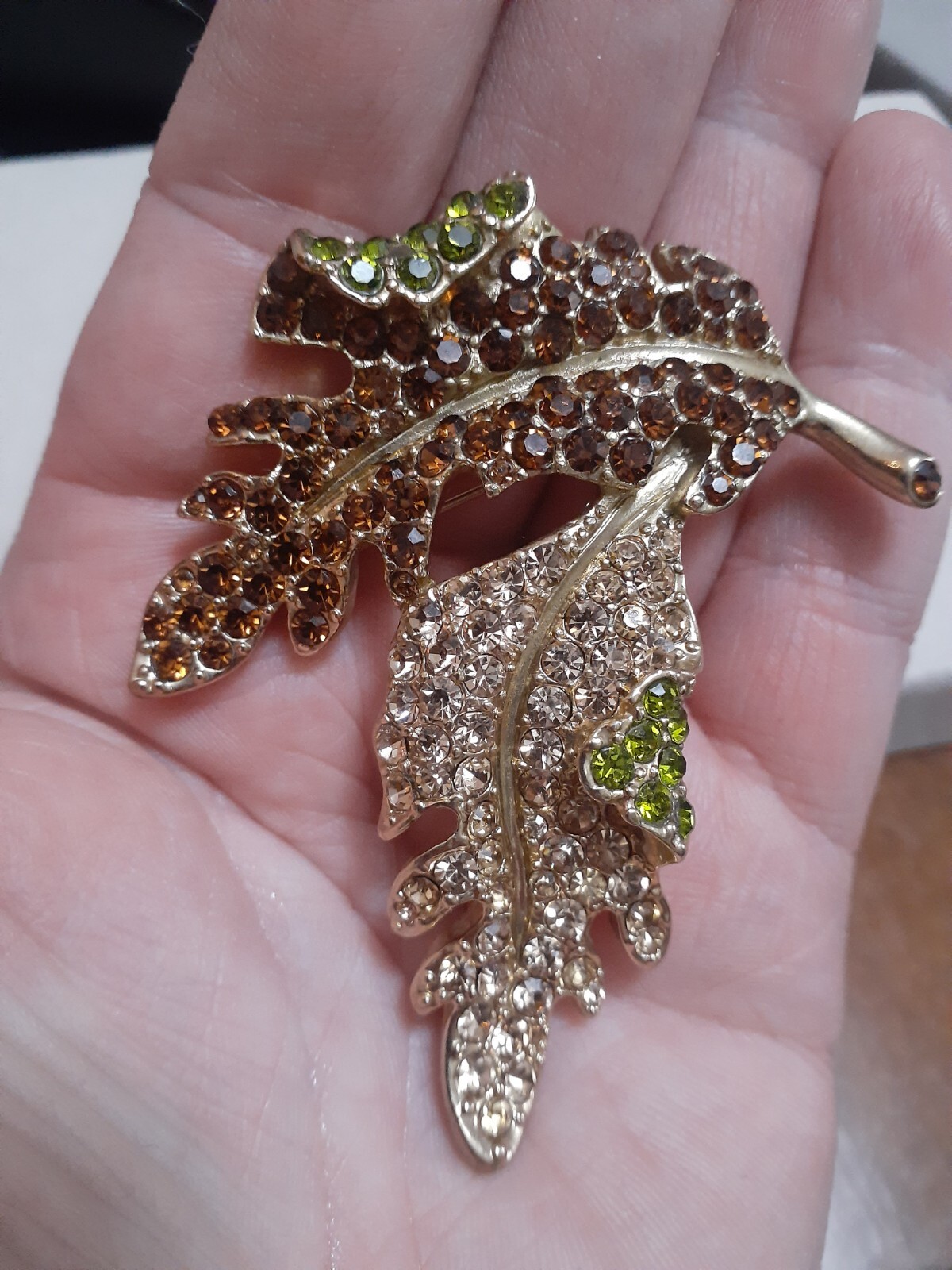 Vintage Kenneth J. Lane KJL Large Peridot Topaz R… - image 4