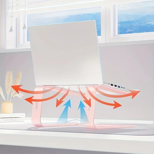 Laptop Stand Portable Computer Stand Riser Desktop Metal Base 11-15.6"(Black) - Afbeelding 6 van 8
