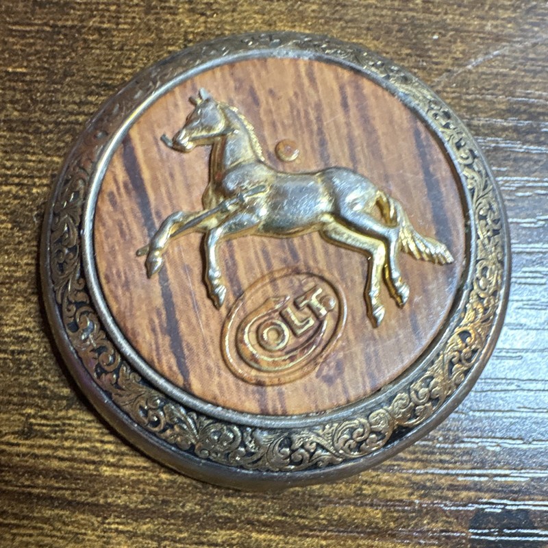 Colt Horse Logo Emblem pocket watch case part?
