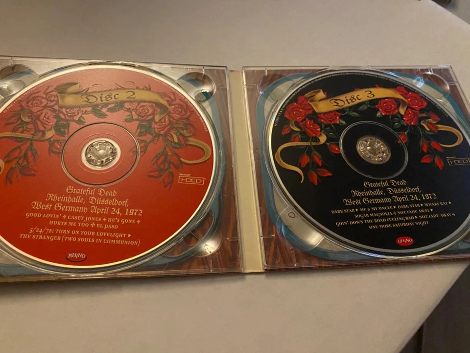 Grateful Dead Rockin the Rhein 3-CD Set, April 24, 1972, Düsseldorf Germany Rare Foto 4 de 4