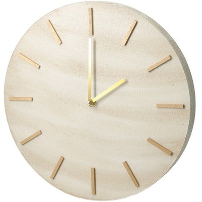 Minimalistische Wanduhr SUM, Marmoroptik, Ø 30 cm