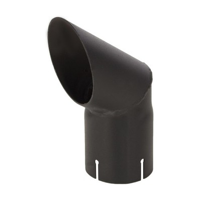 Exhaust Stack Pipe Replacement for UNIVERSAL- 2-3/4'' x 8,46'' Curved Black