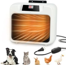 Large Dog House Heater with Thermostat, 300W/600W outside Pet House Heater for W