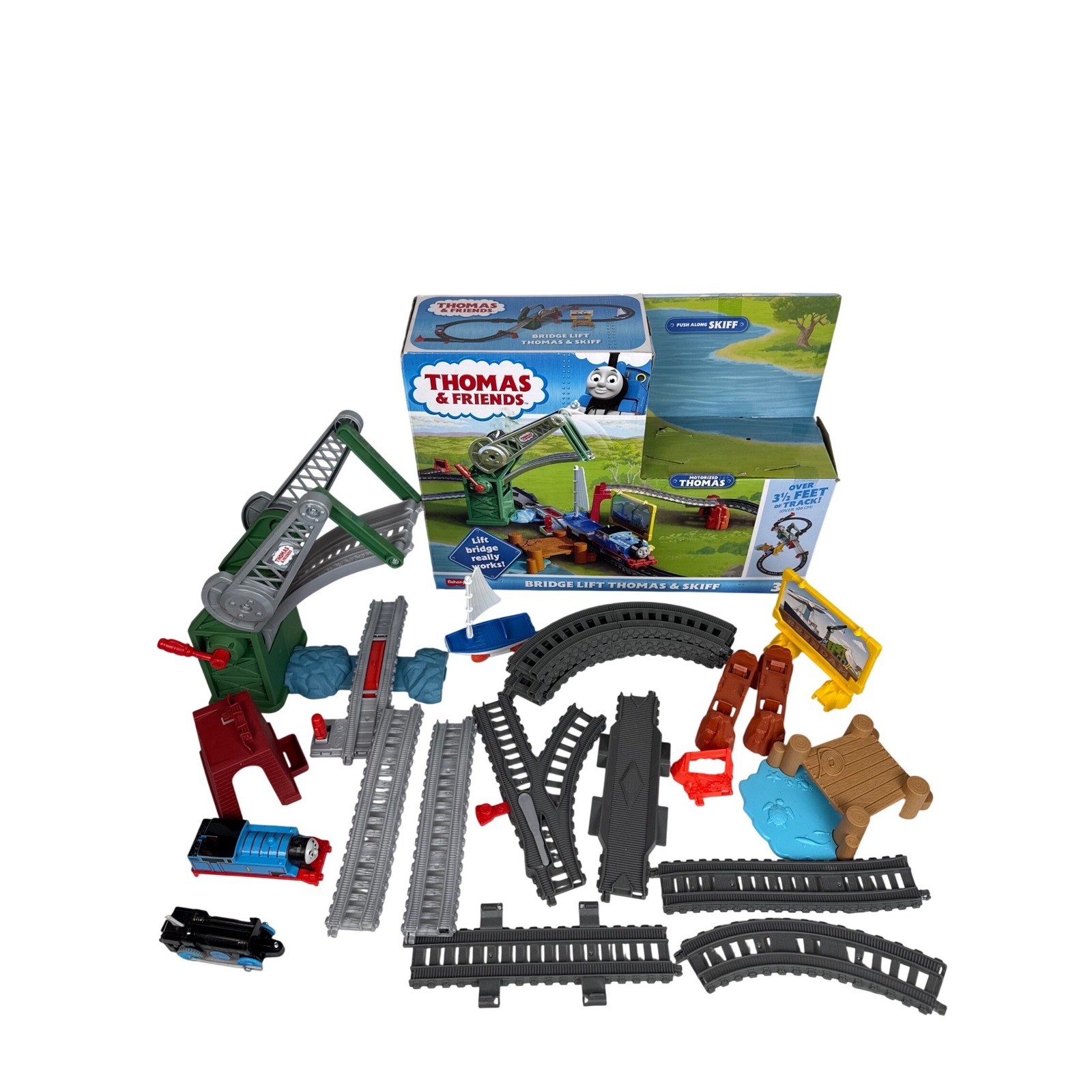 Thomas & Friends Bridge Lift Thomas Skiff Motorized Train Set HGX65 Fisher Price