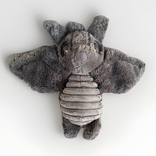 Peluche peludo de ojos grandes genuino de murciélago frizzles retirados muy raro Jellycat