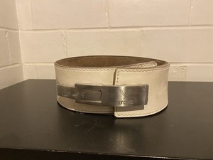 STOIC LEVER POWERLIFTING BELT (LARGE) (13MM) - WHITE