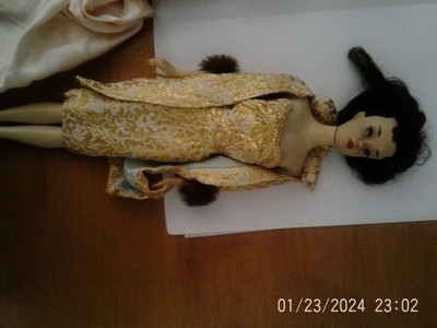 Vtg 1960 Mattel #850 Barbie #3 Brunette Ponytail Blue Eyeline