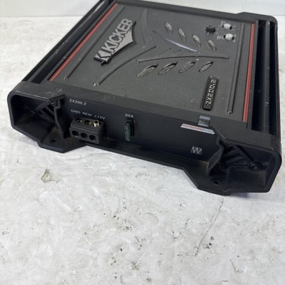 Kicker ZX200.2 Stereo Amplifier Old School Car Audio Amp | TESTED