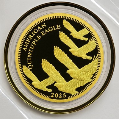 2026 Cook Islands $5 Gold Quintuple Eagle 100mg .9999 Fine Gold