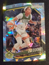 Zia Cooke Cracked Ice Prizm ( 2025 Panini Prizm WNBA #110 Seattle Storm NM )