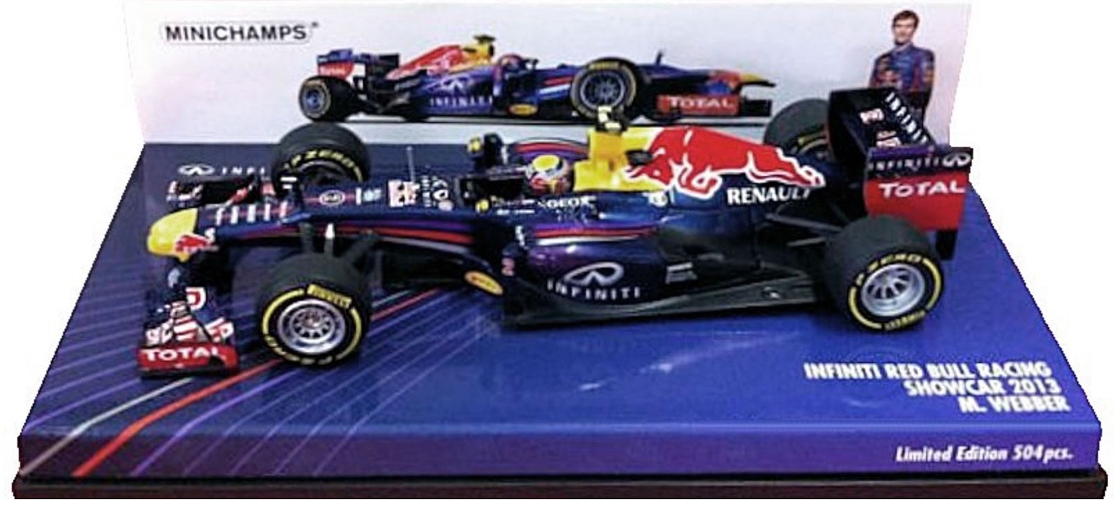 Minichamps Red Bull Racing Showcar 2013 - Mark Webber 1/43 Scale