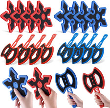 Throwing Axe Game Set Target NOT Included ,8 Long Handle Axes and 8 Star