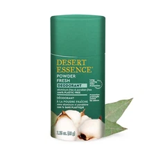 Desert Essence Natural Powder Fresh Deodorant - 100% Plastic Free, Aluminum Free