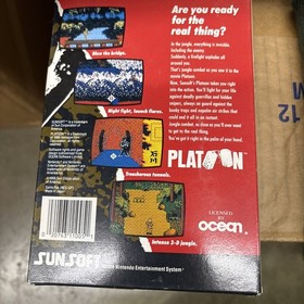 Platoon (NES Nintendo Entertainment System, 1988) CIB Complete w/manual Poster