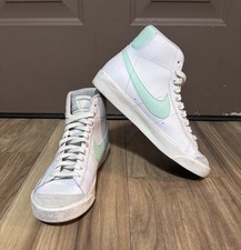 Youth Kids Nike FZ3537-100 Blazer Mid 77 GS Sneakers Size 7Y White Mint