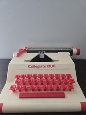 Vintage COLLEGIATE 1000 TYPEWRITER by Mehno Vision Toys  (Untested) thumbnail