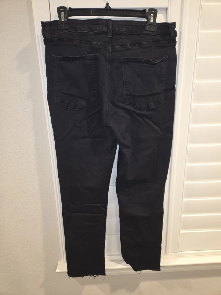 Jeans negros de tiro alto Kut From The Cloth Reese Ab Fab de segunda mano pierna recta talla 12 Foto 2 de 3