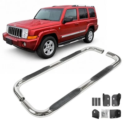 Tubes Marche Pieds Latéraux Compatible avec Jeep Commander 2005-2010 - Photo 1/4