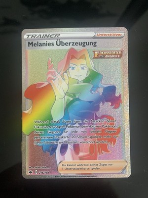Pokemon Melanies Überzeugung Rainbow | Deutsch 216/198 Schaurige Herrschaft | NM