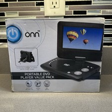Onn Swivel Screen 7" Portable DVD Player Value Pack