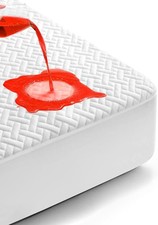 Queen Waterproof Mattress Protector, Premium Viscose from Bamboo Mattress Pad...